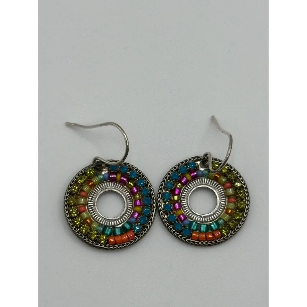 Firefly Multicolor‎ Crystal Rhinestone Circle Bracelet & Earrings